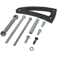 CVF Racing BBC V-Belt Alternator Bracket, Long Water Pump in Stealth Black, part number B-454-ALTBRKT