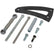 CVF Racing BBC V-Belt Alternator Bracket, Long Water Pump in Stealth Black, part number B-454-ALTBRKT
