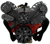 CVF Racing BBC Reaper Serpentine System in Black Diamond, part number BD-454-REAPER