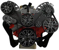 CVF Racing BBC Reaper Serpentine System in Black Diamond, part number BD-454-REAPER