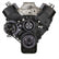 CVF Racing Gen VI Alternator Serpentine Kit, LWP in Stealth Black, part number B-454-SERPENTINE-ALT-C-G6