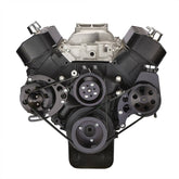 CVF Racing Gen VI PS/Alt Serpentine Kit, LWP in Stealth Black, part number B-454-SERPENTINE-PS-C-G6