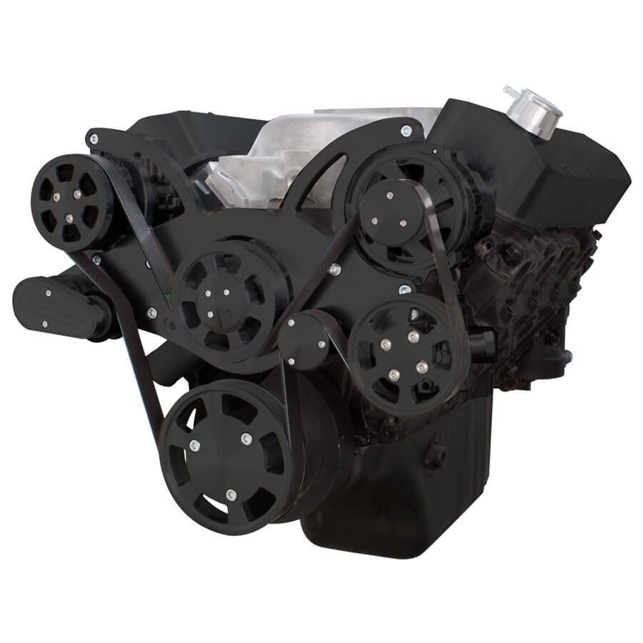 CVF Racing Gen VI Wraptor Serpentine System in Stealth Black, part number B-454-WRAPTOR-G6