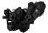 CVF Racing BBC ProCharger Wraptor serpentine system, Stealth Black, B-454PC-WRAPTOR-EWP