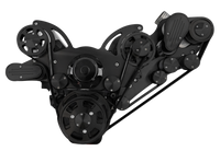 CVF Racing BBC ProCharger Wraptor serpentine system, Stealth Black, B-454PC-WRAPTOR-EWP