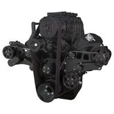 CVF Racing BBC Wraptor serpentine system for Roots blower, Stealth Black, B-454SC-WRAPTOR