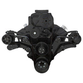 CVF Racing BBC Wraptor serpentine system for Roots blower, Stealth Black, B-454SC-WRAPTOR