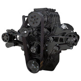 CVF Racing BBC Wraptor serpentine system for Roots blower, Stealth Black, B-454SC-WRAPTOR