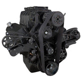 CVF Racing BBC Wraptor serpentine system for Roots blower, Stealth Black, B-454SC-WRAPTOR