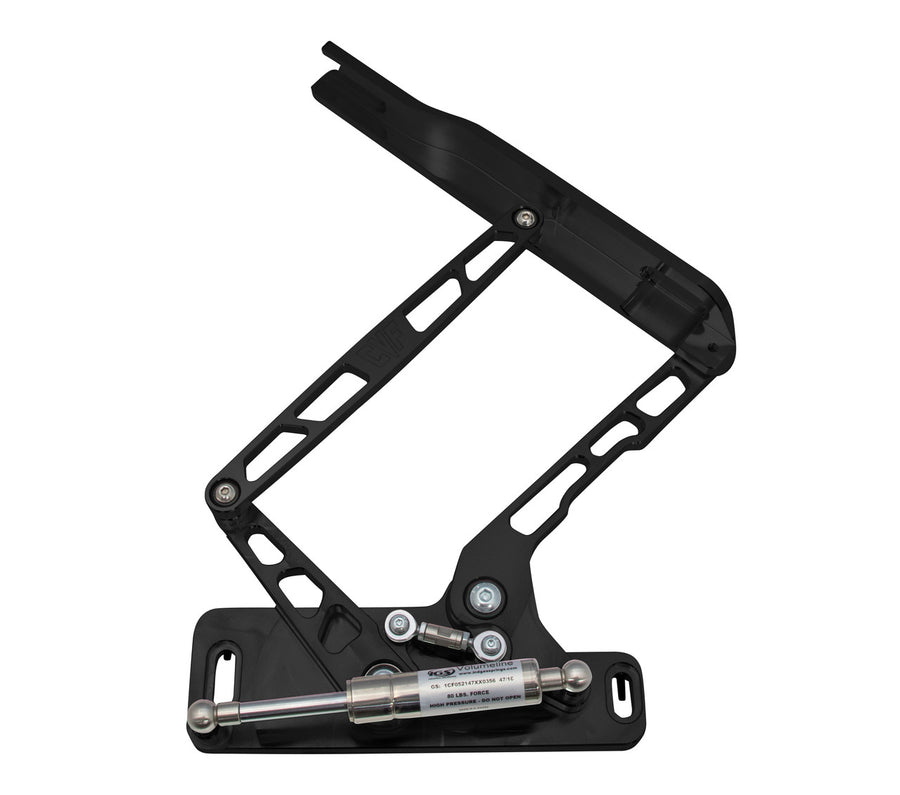 CVF Racing Stealth Black billet hood hinges for 1965 Buick Skylark, part B-HOOD-HINGE-KIT-65SKY-SS