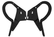 CVF Racing Stealth Black billet trunk hinges for 1962 to 1965 Chevrolet Nova, part B-TRUNK-HINGE-KIT-65NC