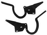 CVF Racing Stealth Black billet trunk hinges for 1962 to 1965 Chevrolet Nova, part B-TRUNK-HINGE-KIT-65NC