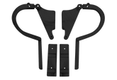 CVF Racing Stealth Black trunk hinges for 1970 to 1974 Plymouth 'Cuda, B-TRUNK-HINGE-KIT-74C