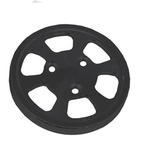 CVF Racing Stealth Black Peanut AC compressor cover for Sanden 7B10 serpentine clutch compressors, B-AC-CAP-LS