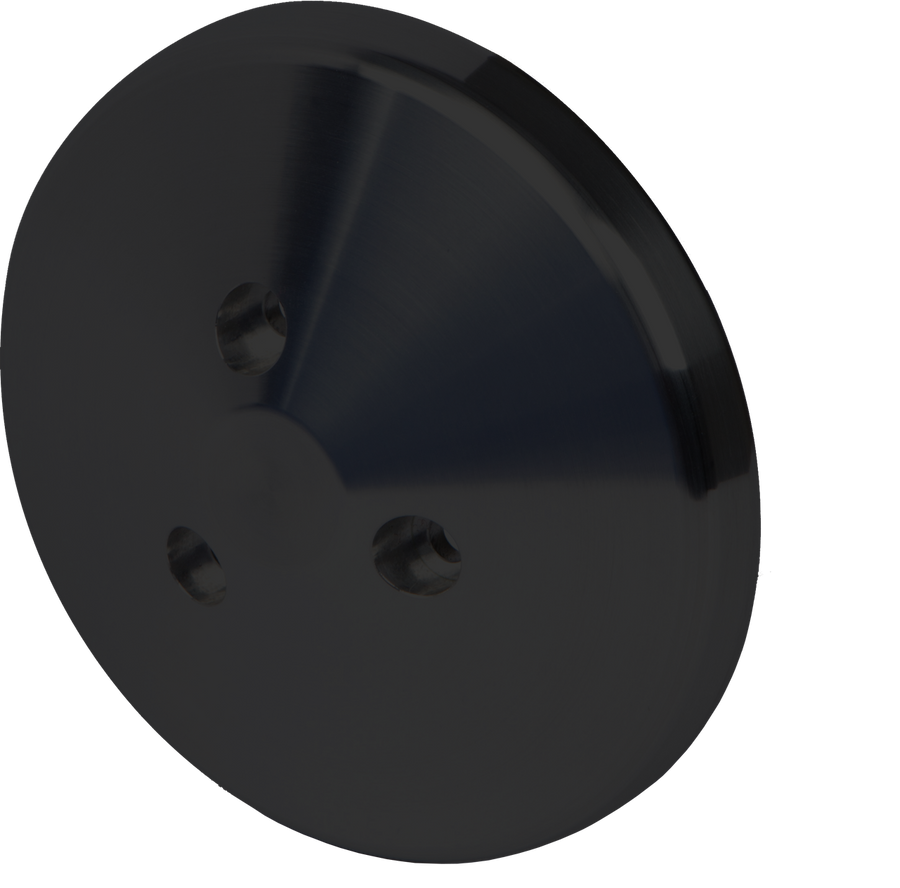 CVF Racing Stealth Black Sanden 508 A/C compressor cover, B-AC-CAP