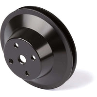 CVF Racing BBC 1-Groove Water Pump Pulley, LWP in Stealth Black, part number B-BBCL1WP