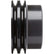 CVF Racing BBC 2-Groove Crank Pulley, LWP in Stealth Black, part number B-BBCL2CR