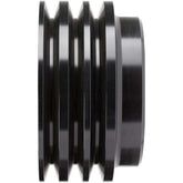 CVF Racing BBC 3-Groove Crank Pulley High Flow, LWP in Stealth Black, part number B-BBCL3CR-HF