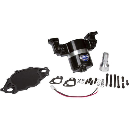CVF Racing black billet aluminum electric water pump for Ford 429 and 460, B-BBF-EWP