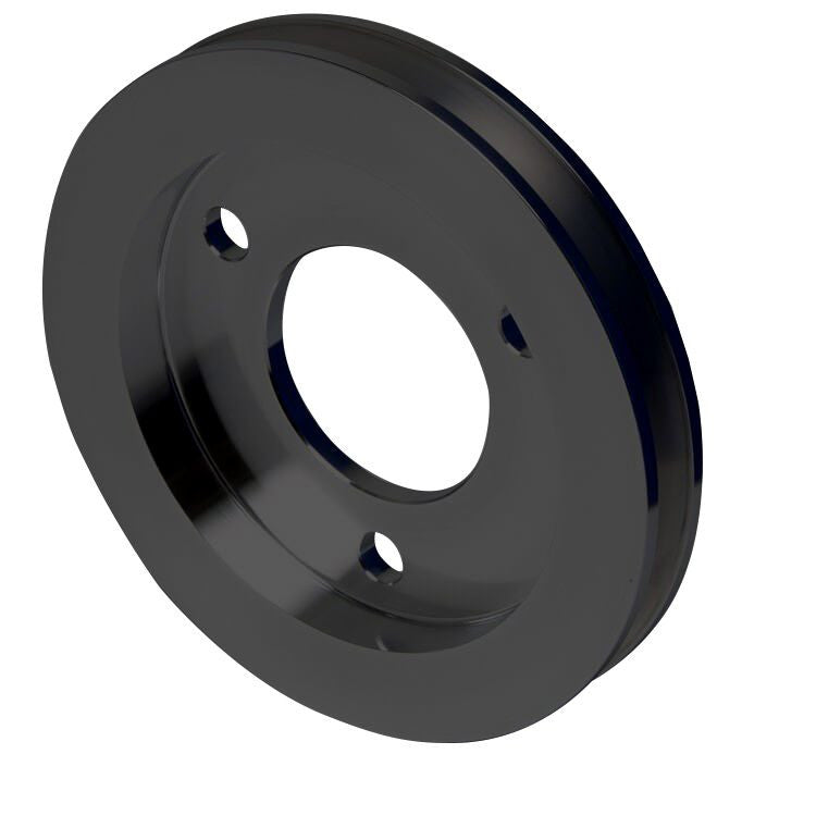 CVF Racing Stealth Black billet 1-groove crankshaft pulley for Ford FE 390, 427 and 428, B-BBFE1CR