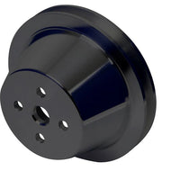CVF Racing Stealth Black billet 1-groove underdrive water pump pulley for Ford FE 390, 427 and 428, B-BBFE1WP