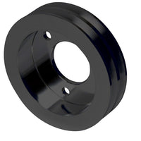 CVF Racing Stealth Black billet 2-groove crankshaft pulley for Ford FE 390, 427 and 428, B-BBFE2CR