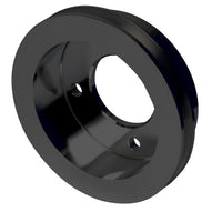 CVF Racing stealth black billet 1 groove crankshaft pulley for Ford 429 and 460 big block, B-BBFL1CR