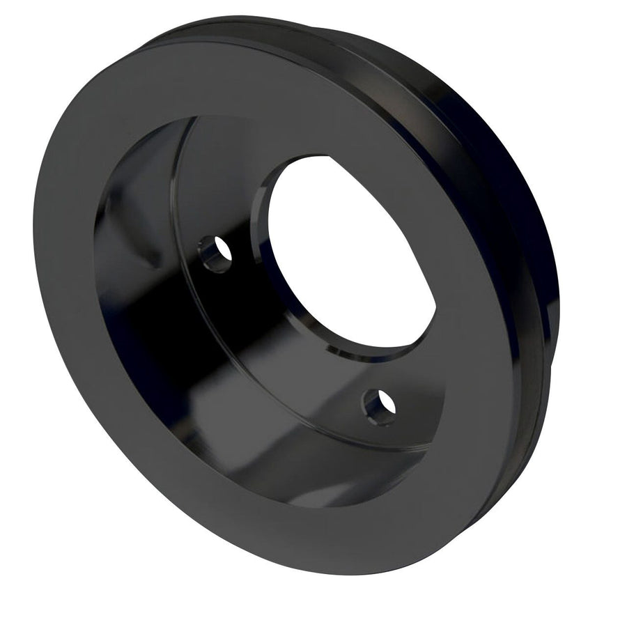 CVF Racing stealth black billet 1 groove crankshaft pulley for Ford 429 and 460 big block, B-BBFL1CR