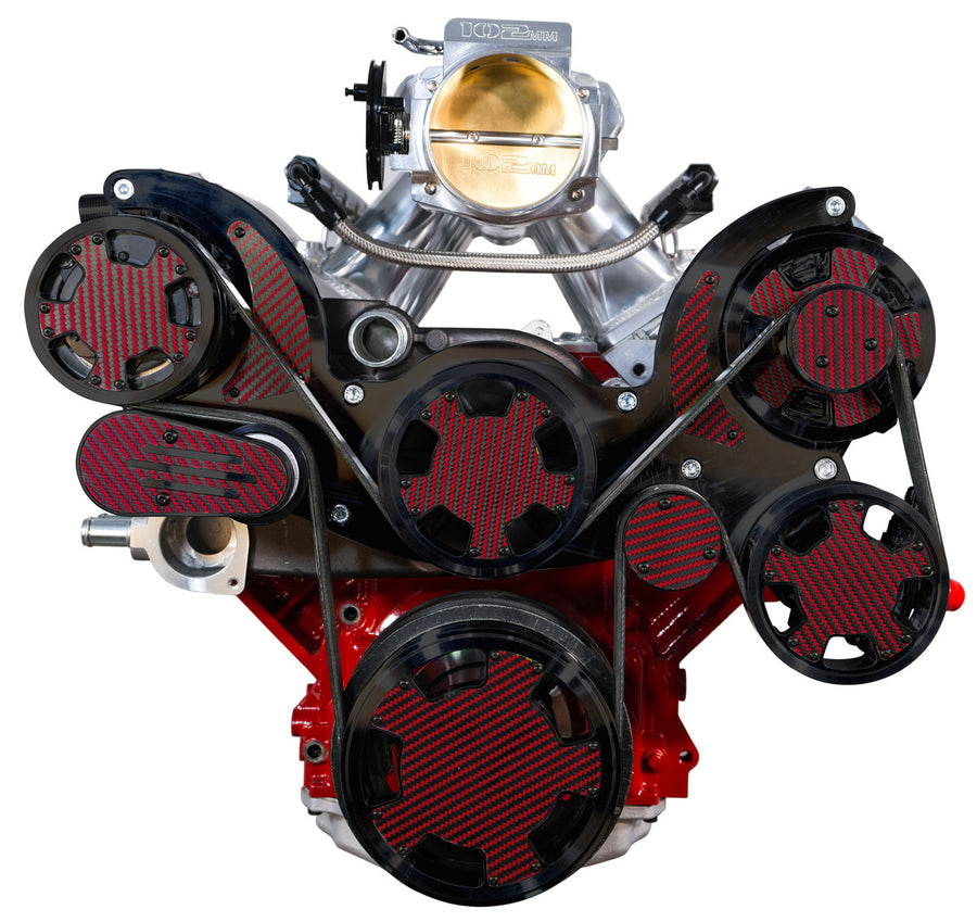 CVF Racing CF-B-LSXM-WRAPTOR LS Wraptor Mid-Mount Serpentine Kit