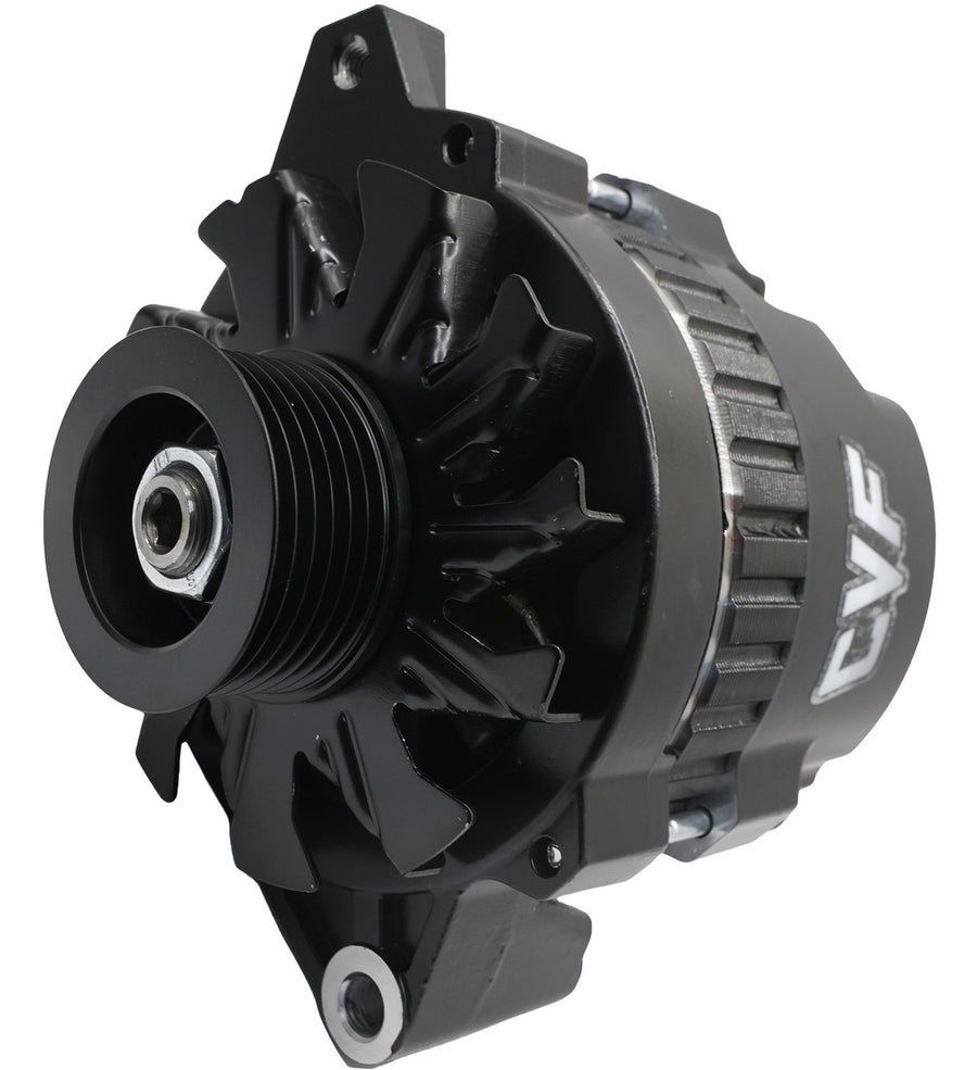CVF Racing GM CS130 1-Wire 160 Amp Alternator, Stealth Black