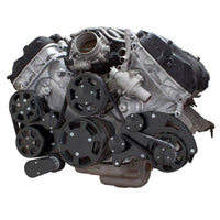 CVF Racing stealth black Wraptor serpentine system for Ford Coyote 5.0, B-FC5-WRAPTOR