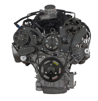 CVF Racing stealth black Wraptor serpentine system for Ford Godzilla 7.3L, B-FGZ-WRAPTOR