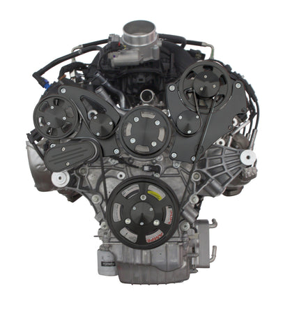 CVF Racing stealth black Wraptor serpentine system for Ford Godzilla 7.3L, B-FGZ-WRAPTOR
