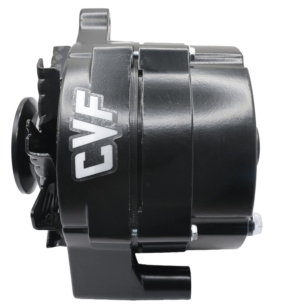 CVF Racing stealth black Ford 1G 1-wire 140 amp alternator, B-FORD-1WIRE-140A