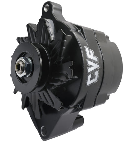 CVF Racing stealth black Ford 1G 1-wire 140 amp alternator, B-FORD-1WIRE-140A
