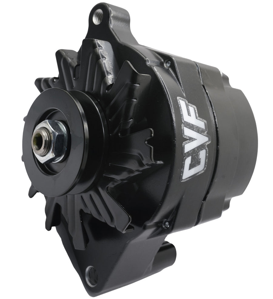 CVF Racing stealth black Ford 1G 1-wire 140 amp alternator, B-FORD-1WIRE-140A