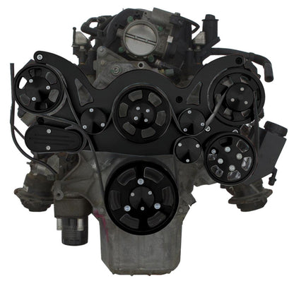 CVF Racing Stealth Black WRAPTOR all inclusive 8 rib serpentine system for Chrysler Gen III Hemi 5.7L, 6.1L and 6.4L, B-G3H-WRAPTOR