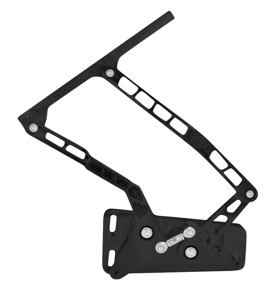 CVF Racing Stealth Black hood hinges for 1970 to 1974 Plymouth 'Cuda, B-HOOD-HINGE-KIT-74C-SS