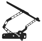 CVF Racing Stealth Black billet hood hinges for 1973 to 1977 Chevrolet Monte Carlo, part B-HOOD-HINGE-KIT-77MC