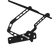 CVF Racing Stealth Black billet hood hinges for 1973 to 1977 Chevrolet Monte Carlo, part B-HOOD-HINGE-KIT-77MC