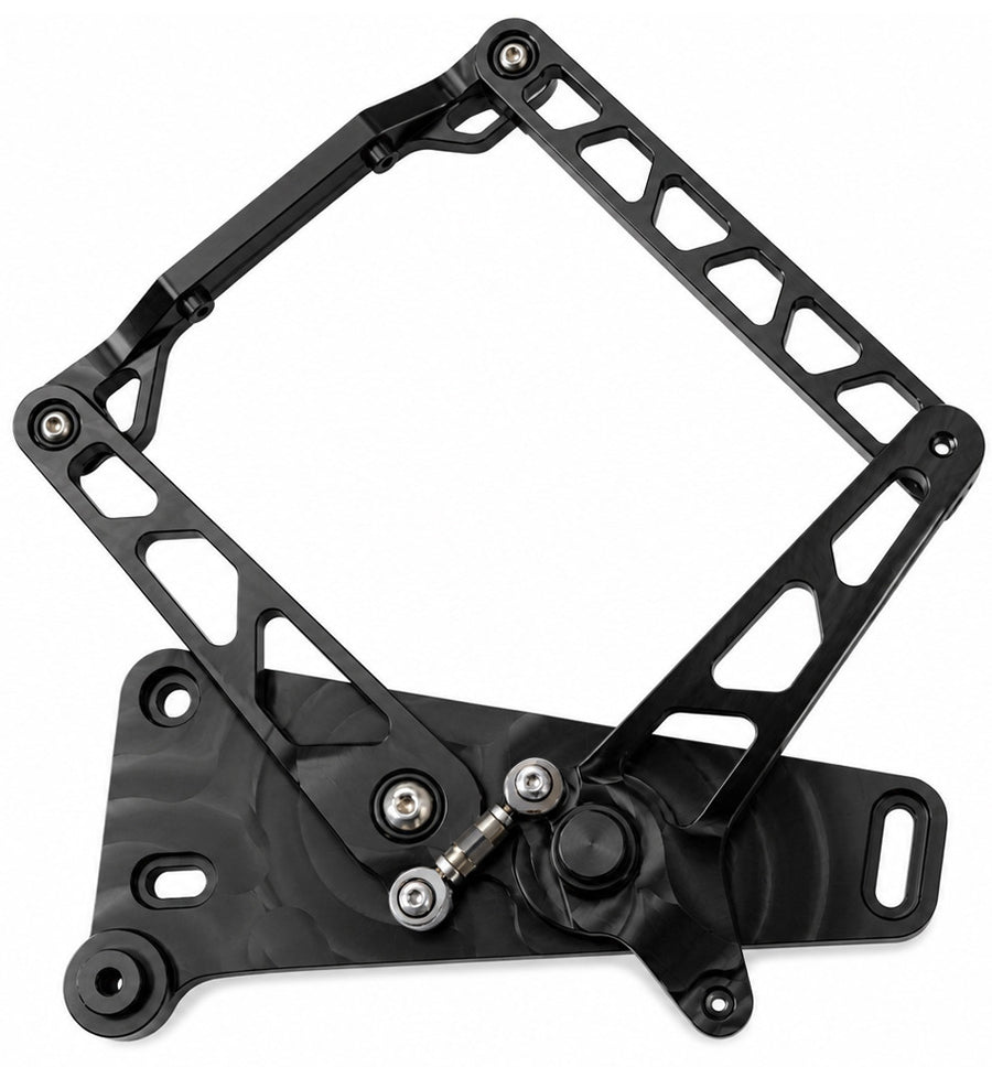 CVF Racing Stealth Black hood hinges for 1972 to 1993 Dodge D and W series truck, B-HOOD-HINGE-KIT-D100