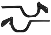 CVF Racing Stealth Black billet trunk hinges for 1971 to 1976 Chevrolet Impala, part B-TRUNK-HINGE-KIT-76I