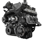 CVF Racing L18 8.1L V-belt alternator only pulley system, Stealth Black, B-L18-ALT-SYS-EWP-S