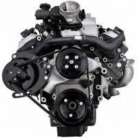 CVF Racing L18 8.1L 8-rib serpentine alternator only pulley system, Stealth Black, B-L18-SERP-ALT-CT