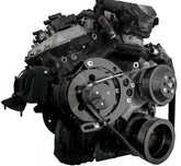 CVF Racing L18 8.1L 8-rib serpentine alternator only pulley system, Stealth Black, B-L18-SERP-ALT-CT