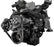 CVF Racing L18 8.1L 8-rib serpentine alternator only pulley system, Stealth Black, B-L18-SERP-ALT-CT