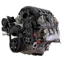 CVF Racing LT1 Gen V Wraptor serpentine system, Stealth Black, B-LT1V-M-WRAPTOR