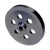 CVF Racing Stealth Black billet keyed Saginaw power steering pulley for CVF Ford 351C brackets, B-SBC2PS