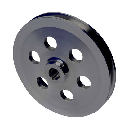 CVF Racing Stealth Black billet keyed Saginaw power steering pulley for CVF Ford 351C brackets, B-SBC2PS