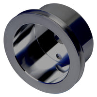 CVF Racing B-SBCL1CR Billet Crankshaft Pulley, Stealth Black
